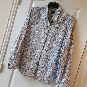 ♡ SALE ♡ J. Crew Floral Cotton Button Down Shirt L